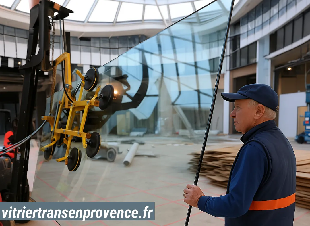 Remplacement de vitrine magasin Trans-en-Provence